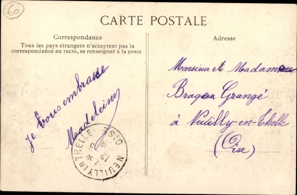 Postcard Meru Oise, The Factory Gate by Mr. Doudelle