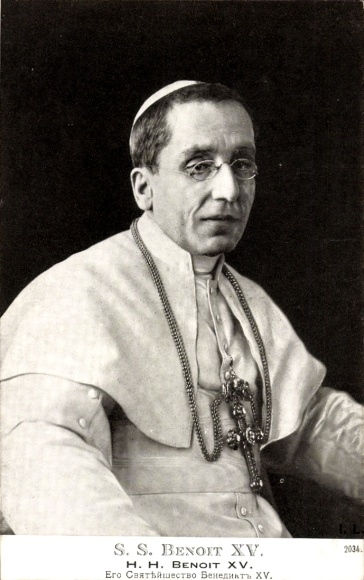 Postcard portrait of His Holiness Pope Benoit XV