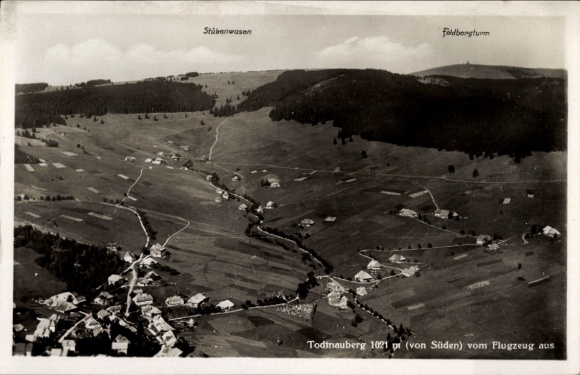 Postcard Todtnauberg Todtnau in the Black Forest, aerial photograph