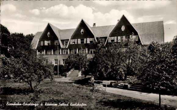 Postcard Bad Karlshafen on the Weser, Railway-Echolungs- and Kurheim Solbad Karlshafen