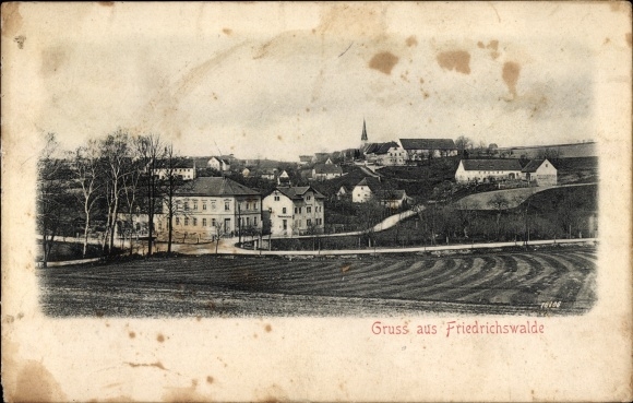 Ak Friedrichswalde Bahretal Sächsische Schweiz Osterzgebirge, Teilansicht vom Ort