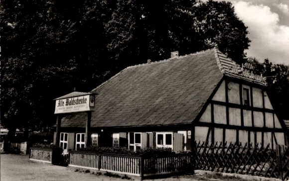 Ak Berlin Reinickendorf Tegel, Alte Waldschenke, Felix Mackowiecki,Karolinenstr.