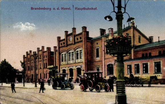 Ak Brandenburg an der Havel, Hauptbahnhof