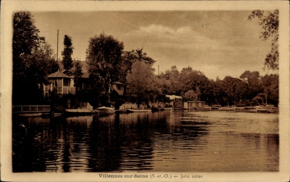 Postcard Villennes sur Seine Yvelines, Jolis coins