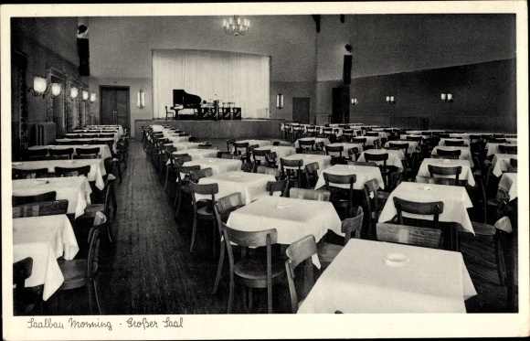 Postcard Mülheim an der Ruhr, Saalbau Monning, Great Hall