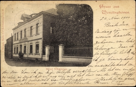 Ak Wevelinghoven Grevenbroich in Westfalen, Hotel Schwingen