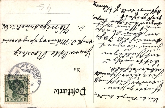 Song Postcard Mückenberger, Hilmar, 's Bärbele, Erzgebirge dialect, costume, Wilhelm Vogel