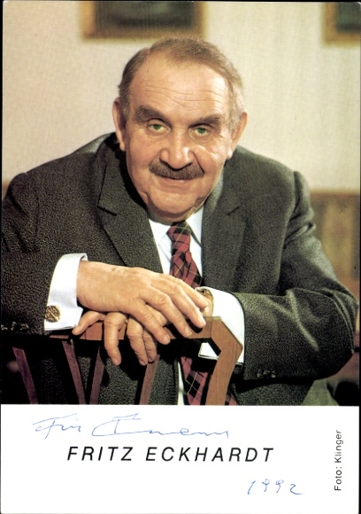 Ak Schauspieler Fritz Eckhardt, Portrait, Autogramm