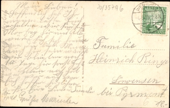 Postcard Freienfels Weinbach an der Lahn, view of the town, summer resort