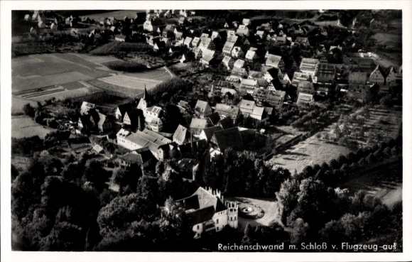 Ak Reichenschwand Mittelfranken, Fliegeraufnahme