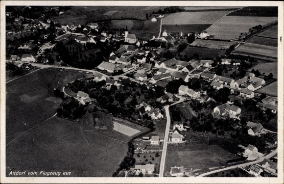 KP Altdorf w środkowej Frankonii, zdjęcie lotnicze