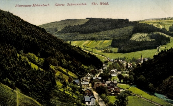 KP Mellenbach Glasbach w Schwarzatal Turyngii, Blumenau