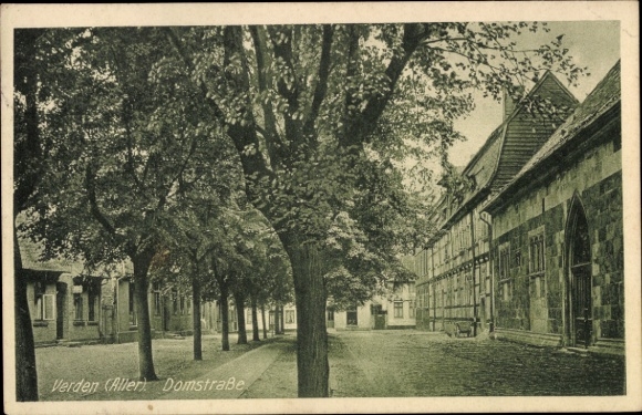 Ak Verden an der Aller, Domstraße