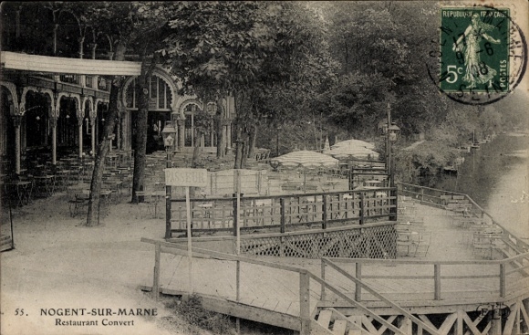 Ak Nogent sur Marne Val de Marne, Restaurant Convert