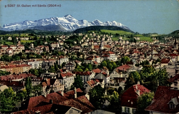 KP St Gallen Miasto Szwajcaria, Panorama z Säntis