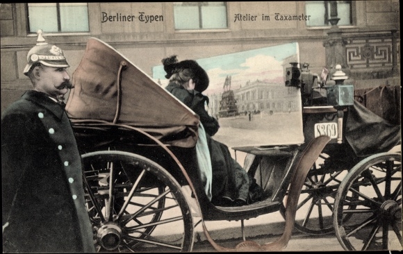 PC Berlin, studio in the taximeter, carriage