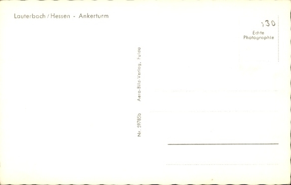 Postcard Lauterbach in Hessen, Ankerturm