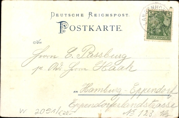 Postcard Garstedt Lüneburg Heath Lower Saxony, Gasthaus zur Ohe