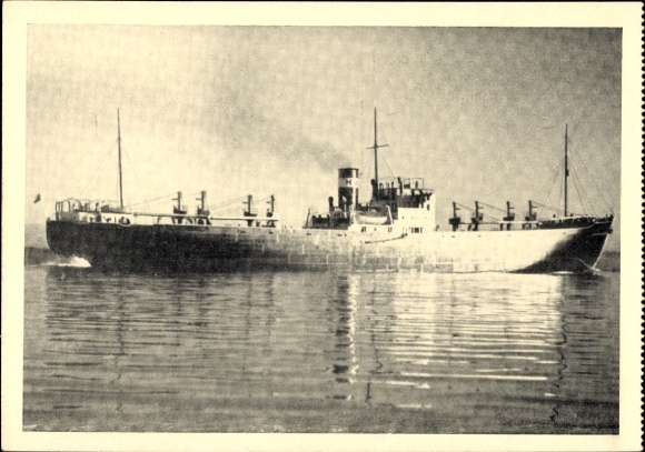 Ak snel vrachtschip Johannes Moltenbuhr aan de Amerikaanse kust, Stinnes-Reederei