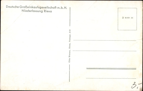 Postcard Riesa on the Elbe Saxony, soap factory, match factory, town hall, pasta factory