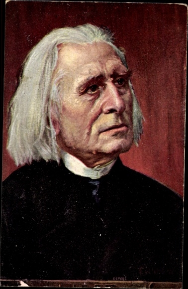 Artist Postcard Eichhorn, Composer Franz Liszt, Liszt Ferencz, portrait
