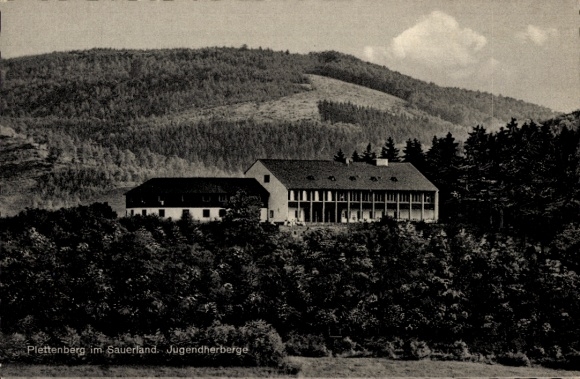 Postcard Plettenberg in Sauerland Westphalia, Plettenberg in Sauerland, Youth Hostel