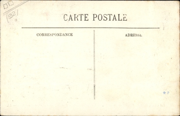 Postcard Levallois Perret Hauts de Seine, The Flood of the Seine, January 1910, Rue des Freres Herbert