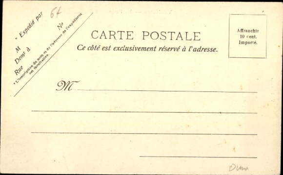 Postcard Veulettes sur Mer Seine Maritime, beach
