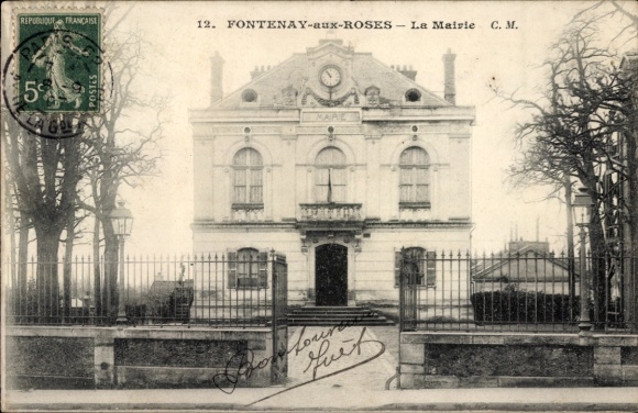 Postcard Fontenay aux Roses Hauts de Seine, Town Hall