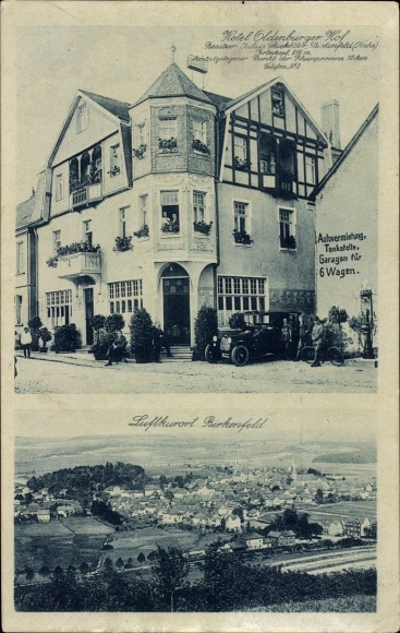 Postcard Birkenfeld on the Nahe, Hotel Oldenburger Hof, panorama