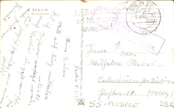 Ansichtkaart Berlin Mitte, Rijkskanselarij