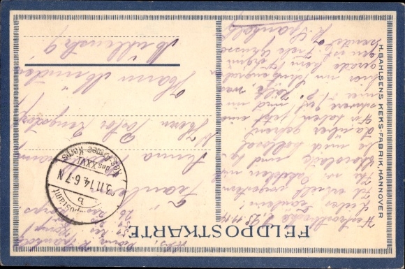 Artist PC Koken, Aenne, H. Bahlsens Biscuit Factory Hanover, Sailors, Imperial Navy, I. WW