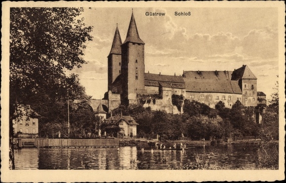 PC Rochlitz in Saxony, the castle, misprint Güstrow