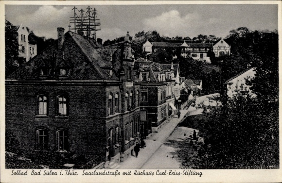 Ak Bad Sulza in Thüringen, Solbad  Saarlandstraße, Küchaus Carl-Zeiss-Stiftung