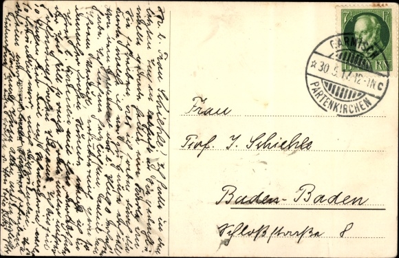 Postcard Hammersbach Grainau in Upper Bavaria, Haus Madl, Hotel Hammersbach