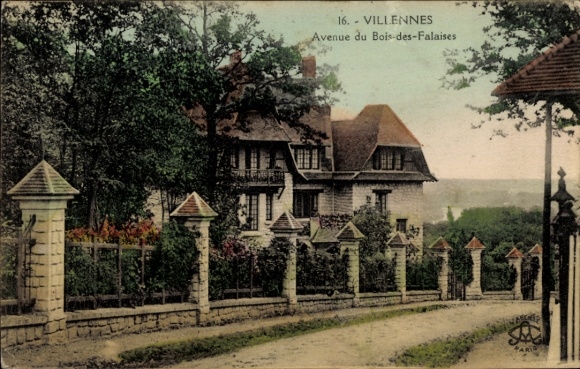 Postcard Villennes sur Seine Yvelines, Avenue du Bois-des-Falaises