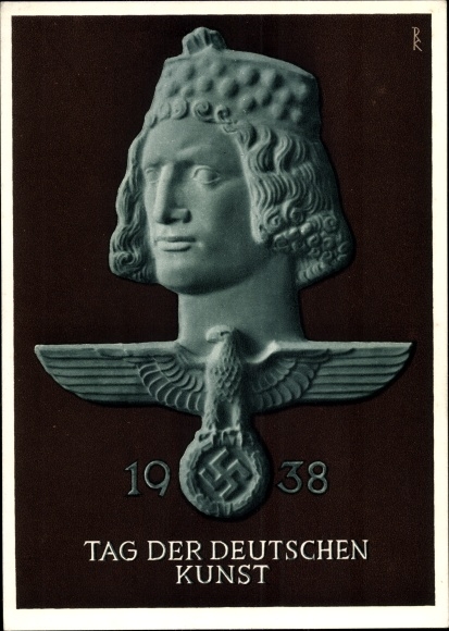 Ganzsachen Ak München Bayern, Tag der Deutschen Kunst 1938