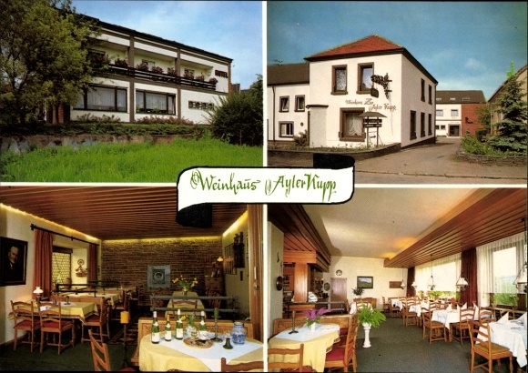 Postcard Ayl an der Saar, Weinhaus Ayler Kupp