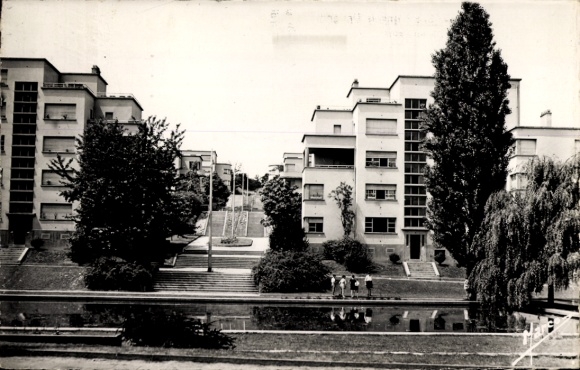 Postcard Châtenay Malabry Hauts de Seine, Robinson Aulnay, Place Francois Simland, Rue Lucien Herr
