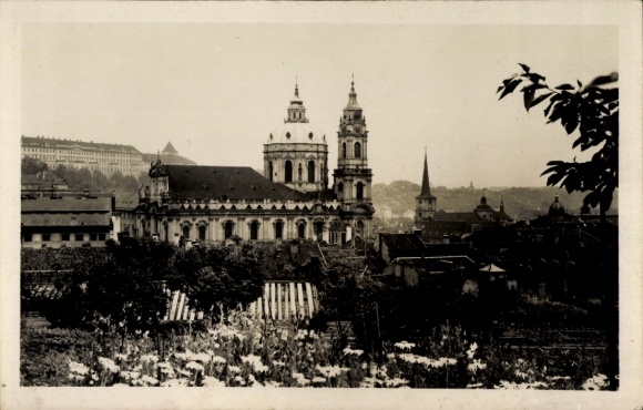 Ak Malá Strana Kleinseite Praha Prag Tschechien, Kirche St. Nikolaus, Umgebung, Malá Strana,  Arc