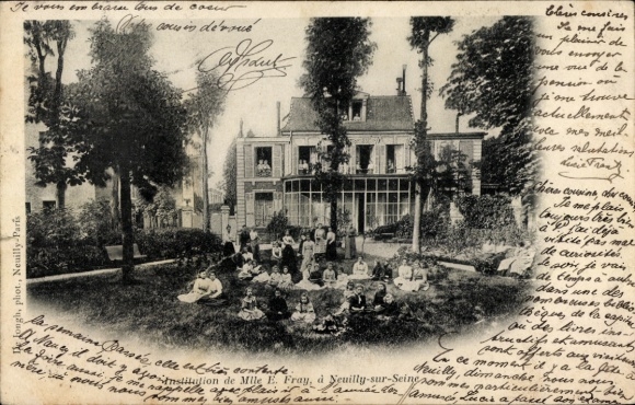CPA Neuilly sur Seine Hauts de Seine, Institution de Mile E. Fray