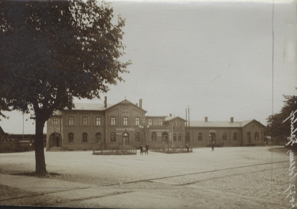 Original photo Soltau, train station, around 1900