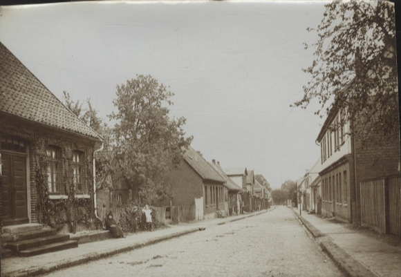 Original photo Soltau, residential buildings in Neuestraße, around 1900