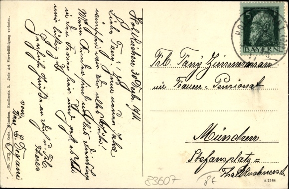 Postcard Holzkirchen in the Miesbach district of Upper Bavaria, market square, Mangfalltal and Weyarn, Wendelstein