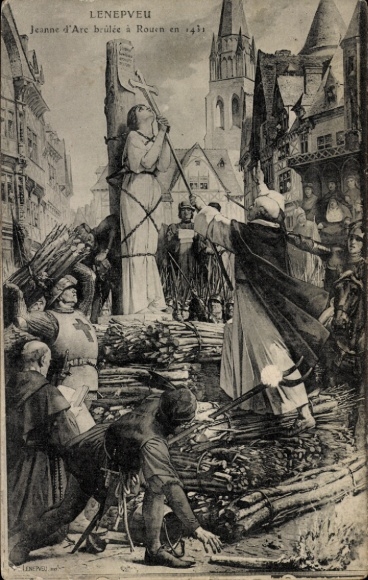Postcard Rouen Seine Maritime, Joan of Arc