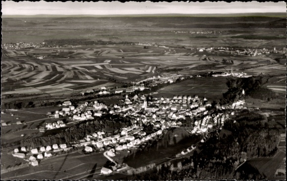Ak Bräunlingen in het Zwarte Woud Baden, luchtfoto