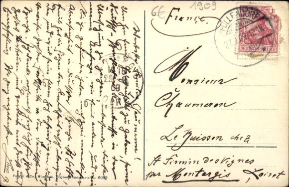 Postcard Garmisch Partenkirchen in Upper Bavaria, St Anton, Wetterstein Mountains, Purger 6069