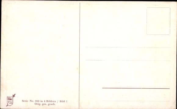 Song artist Postcard Boettcher, Hans, On the Swabian Railway, picture 1