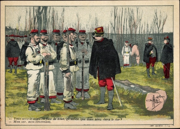 Artist PC Guillaume, Albert, French soldiers, soldiers' lives