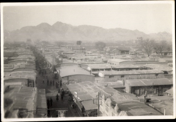 Photo China, view of a village 1930